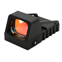 NX/OS Red Dot Compact Reflex Sight, réglages de luminosité pour la vision nocturne 7 jours et 3 nuits, lentille en verre multicouche, capteur de mouvement double, lunette de visée