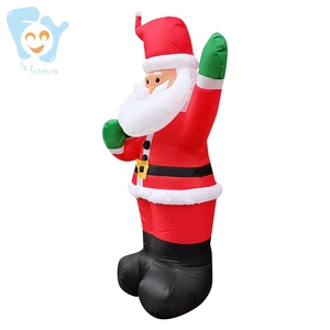 Papá Noel inflable de Navidad, césped interior iluminado, 6 pies - Product Image 4