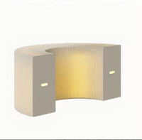 Présentoir pliable élégant en papier kraft avec éclairage pour salon, chambre à coucher, meubles gain de place, exposition commerciale