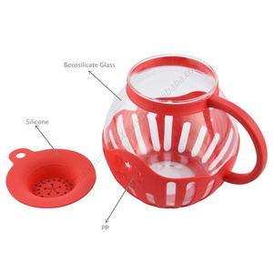 Olla para Palomitas de Maíz para Microondas Syh343 al por Mayor con Tapa de Vidrio Resistente a la Temperatura, Medidor de Granos y para Derretir Mantequilla, Apta para Lavavajillas - Product Image 5