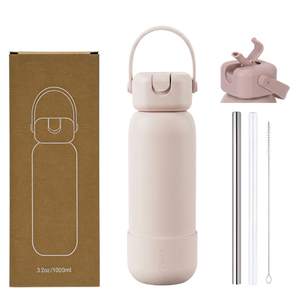 Bouteille d'eau isotherme YEWAY anti-fuite pour la salle de sport, le bureau, les voyages, en <span class=keywords><strong>acier</strong></span> inoxydable avec paille et poignée, double paroi sous vide, best-seller - Product Image 1