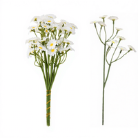 Expédition Rapide – Tiges d'Eucalyptus Artificielles en Soie, Muguet, Gypsophile, Marguerites, Verdure Rustique, Tiges Durables et Pliables pour Mariage