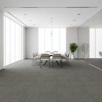 Modern Ev ve Ofis İçin 50x50cm Polipropilen Döngülü Havlı Yastıklı Halı Karoları-6mm Kalınlığında Ticari Kullanım