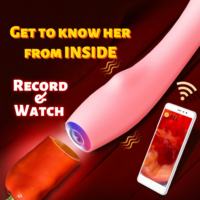 LIBO USB Aufladbarer Hochauflösender Weiblicher Masturbator Erwachsenen-Vagina-Anus-G-Punkt-Vibrator Sexspielzeug