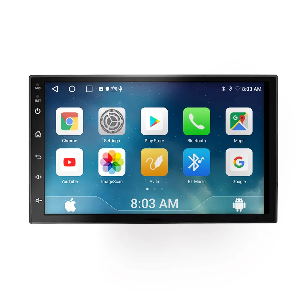 Khung Máy Phát Dvd Đa Phương Tiện Android 2 Din 7 Inch Cho Xe Hơi Radio Dsp Oem Âm Thanh Xe Hơi Bán Chạy Mới