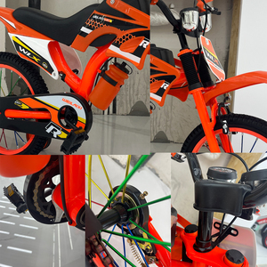 Nouveau vélo pour enfants à cadre en acier, 12, <span class=keywords><strong>16</strong></span>, 20 <span class=keywords><strong>pouces</strong></span>, 2 vitesses, avec roues d'apprentissage, pour garçons et filles de 3 à 8, 11, 12 ans - Product Image 6