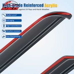 Viseras Deflectoras para Ventanas de Dodge Ram 1500 2500 Cabina Estándar 09-25, Tipo In-Channel - Product Image 4