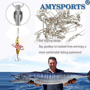 Cuscinetto a sfera Premium a scatto da pesca in acciaio inossidabile ad alta resistenza per resistenza alla corrosione in acqua salata - Product Image 4