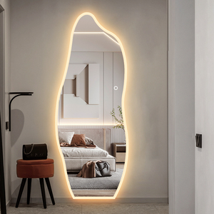Specchio LED Intelligente con Schermo Touch, Illuminazione IP44, Design Moderno per Hotel, Bagno, Toilette, Forma Irregolare, Elegante - Product Image 1