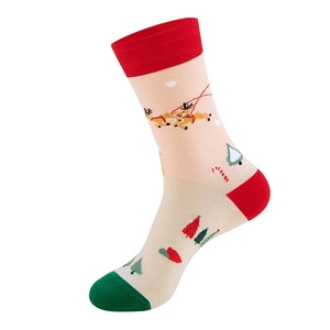 Hstyle <span class=keywords><strong>Navidad</strong></span> Santa calcetines invierno <span class=keywords><strong>Navidad</strong></span> suave colorido cálido mujeres calcetines Unisex clima frío tripulación calcetines <span class=keywords><strong>Navidad</strong></span> cumpleaños regalos - Product Image 5