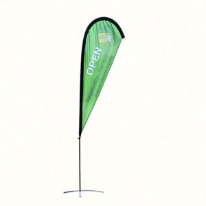Outdoor Flying Polyester Beach Teardrop <b>Flags</b> Banner Double Sided Printed Promotion Advertising <b>Flag</b> - Product Image 5