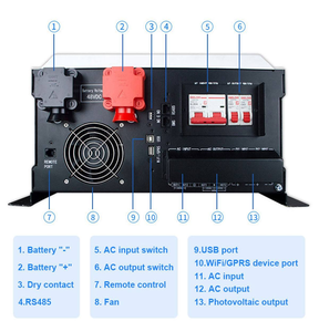 Prix d'usine Growatt 8kW 12kW 18kW Onduleur solaire hors réseau 120/240V Dispositif solaire <span class=keywords><strong>hybride</strong></span> à phase divisée - Product Image 3