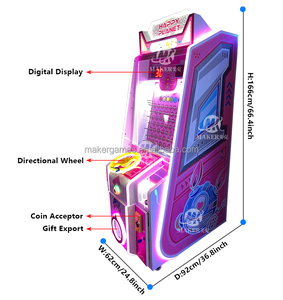 MAKER Kids Catch the Ball Game Get Capsule Toys Metal Coin Operated Arcade Bill Acceptor Happy <span class=keywords><strong>Planet</strong></span> Kids Shooting Game Machine - Product Image 6