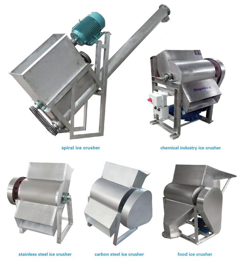 440V 9T/H Ice Crusher Machine Stainless Steel Commercial