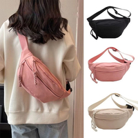 Sac banane demi-lune personnalisé avec logo, en tissu Oxford, grande capacité, imperméable, sac de poitrine et sac bandoulière, vente en gros usine