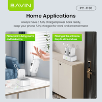 BAVIN PC1130 20000mah 22.5W Travel 15W Fast Wireless Charging Power Bank avec câble de chargeur de type C