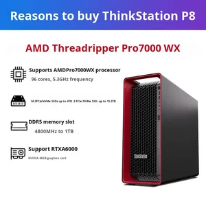 Estación de Trabajo Gráfica de Alta Gama ThinkStation P3 P5 P7 PX P8, Renderización y Modelado 3D, Origen China, Puerto de Memoria USB - Product Image 3