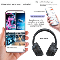 Écouteurs TWS X1 Pro avec réduction de bruit, traduction IA, casque sans fil pour le jeu, design supra-auriculaire pour les voyages et les affaires, écran LCD