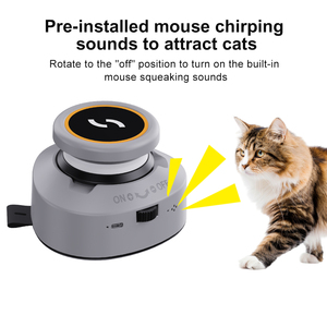 Jouets électroniques interactifs automatiques télécommandés pour chats d'intérieur et chatons, pour l'entraînement, l'exercice et les jeux de sport avec ficelle - Product Image 5