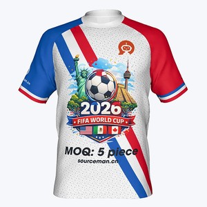 Maillot de Foot Original France Coupe du Monde 2026 Personnalisable pour Homme en Gros 25/26 T-shirt de Football des Nations - Product Image 1