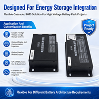 ECBMS 80S, Banco de Energía Modular PCBA, Sistema de Gestión de Energía BMS EC-HV-MC1+EC-HV-SC4+Pantalla LCD de 4.3 Pulgadas, Control de Relé de Alto Voltaje, CAN RS485