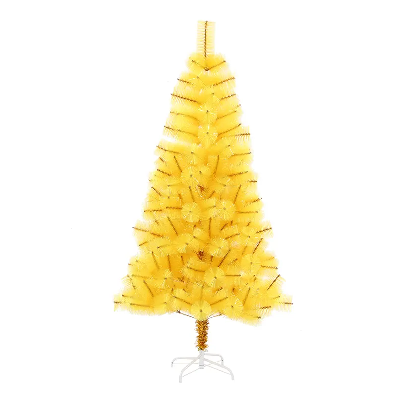 Yellow pine needle tied tree series artificial christmas tree wholesale christmas trees