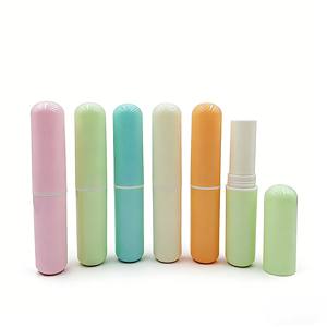 Tubo de Lápiz Labial Tipo Cápsula, Tubo de Bálsamo Labial DIY, Tubo de Bálsamo Labial con Cabeza Redonda - Product Image 1