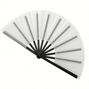 Abanico de Bambú Sublimable para Personalizar, con Tela de Poliéster, para Baile en Línea - Product Image 5