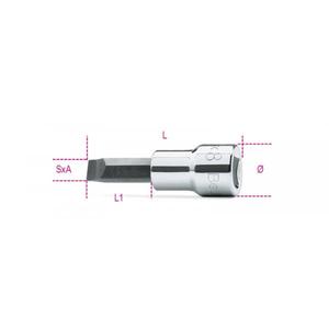 BETA - 009100452 3/8 ''Controladores de vaso para tornillos de cabeza ranurada (paquete múltiple)-EAN 8014230033198 HAND SOCKETS 3/8" - Product Image 1