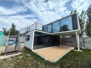 Bâtiment de bureau modulaire en conteneur de 40 pieds, personnalisé en usine, de qualité durable, robuste, type Apple Cabin - Product Image 5