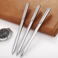 Bolígrafo de Metal personalizado de lujo, 0,7mm de ancho de escritura, logotipo personalizado, diseño elegante de giro de Metal