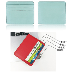 Vendita calda di lusso uomo <span class=keywords><strong>donna</strong></span> Custom Logo Logo <span class=keywords><strong>porta</strong></span> carta di credito portafoglio sottile in pelle vegana - Product Image 5