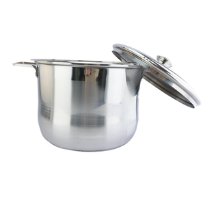 Nhà Hàng Thương Mại Thêm Cao Dày Đôi Dưới Nồi <span class=keywords><strong>C</strong></span>ông Suất Lớn Thép Không Gỉ Đôi Tai Súp <span class=keywords><strong>C</strong></span>ổ Nồi Với Nắp - Product Image 3