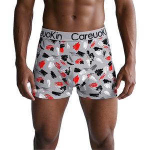 Boxer da Uomo in Microfibra Spandex di Alta Qualità, Traspiranti, a Vita Media, Slip Sportivi con Stampa Completa Personalizzata, Vendita all'Ingrosso - Product Image 3