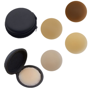 7cm 8cm 10cm Different Skin Tone Medical Grade Reusable Matte Silicone Nipple Cover With Zip Box
