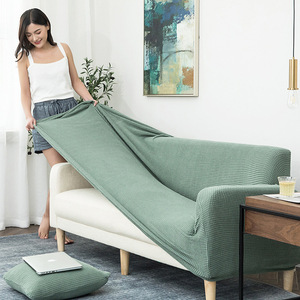 <span class=keywords><strong>Copridivano</strong></span> in Poliestere Elasticizzato Lavorato a Maglia, Tinta Unita, Universale per Tutte le Stagioni, Stile Moderno e alla Moda, Antipolvere - Product Image 1