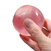 Jouet anti-stress en forme de boule à presser, fait main, en huile de coco, en plastique, pour la réduction de la pression