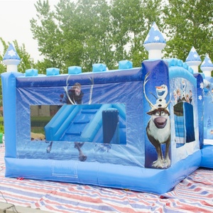 Château gonflable commercial d'extérieur, personnages de Frozen, respectueux de l'environnement, capacité 200-500 kg, taille 4x5 m, pour enfants, jardin - Product Image 6