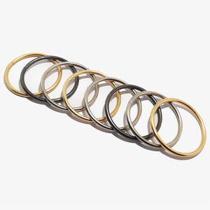 Anneaux ronds en acier galvanisé antirouille pour sangles, connecteurs d'ancrage robustes pour la quincaillerie de sangles et de ceintures - Product Image 3