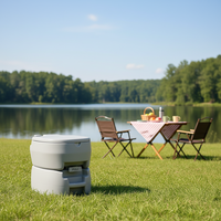 Toilette extérieure RV, lavabo pour le camping et les voyages