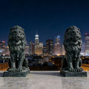 Estatua <span class=keywords><strong>de</strong></span> León <span class=keywords><strong>de</strong></span> Bronce Personalizada <span class=keywords><strong>de</strong></span> Alta Calidad, Escultura Metálica Decorativa para Jardín - Product Image 6