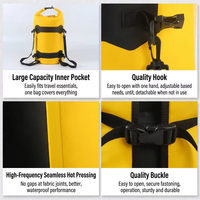 Sac à dos de cyclisme entièrement étanche 50L/80L, sac de voyage grande capacité, sacoche de selle, sac de rangement bandoulière, sacoche de vélo imperméable