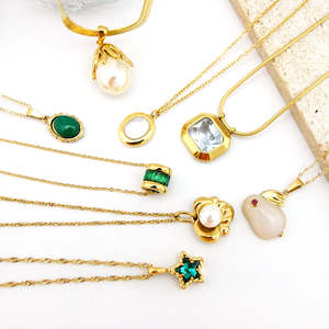 Livraison rapide à prix réduit de chaînes de mode pour femmes en acier inoxydable avec pendentif en or/<span class=keywords><strong>argent</strong></span> - Product Image 5