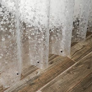 Wholesale <strong>Cheap</strong> Waterproof Mouldproof Cobblestone Patten Vinyl <strong>Shower</strong> <strong>Curtain</strong> with Metal Eyelets 72 X 75 in - Product Image 3