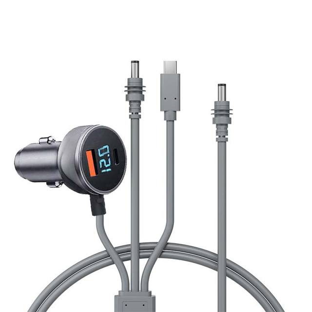 Customized Digital Display Car Charger Starlink Mini Power Cable 100W 12V USB C DC Waterproof Charging Data Cord