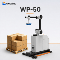 Robot de palettisation WP-50, bras robotisé collaboratif, cobot palettiseur, charge lourde 50 kg, robot de manutention automatique de caisses, sacs et ballots