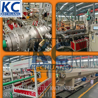 Máquina Extrusora de Tuberías de HDPE/PE de Alta Velocidad, Nueva, de 110-315 mm, para Tuberías de Agua y Gas, KECHUANG PLASTIC MACHINERY