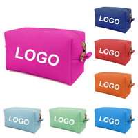 MOQ 100 PIÈCES, Personnalisation OEM (couleur et logo), Trousse de maquillage tricotée, Pochette cosmétique nid d'abeille, Trousse de toilette de voyage, Vente en gros