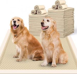 Alfombrilla Absorbente Desechable para Mascotas, de Seis Capas, Súper Absorbente, Blanca, Talla L, Impresa, Impermeable y Desodorizante, en Oferta - Product Image 2