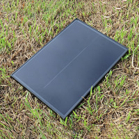Nouvel arrivage : Panneau solaire rigide 30W BC en verre à contact arrière, haute efficacité 25%, entièrement noir, sans barre omnibus, pour IoT et sécurité